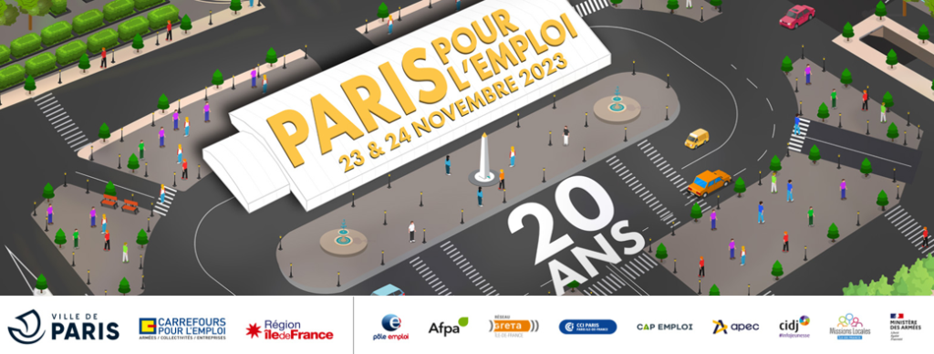 Le 23 et 24 novembre, RDV au Salon Paris pour l'emploi